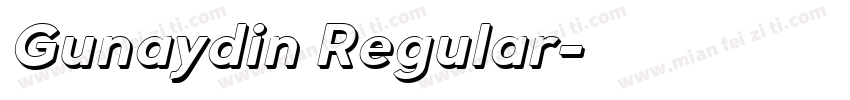 Gunaydin Regular字体转换